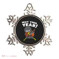 Ninja Turkey Not This Year Thanksgiving Fighter Funny Turkey Ornament thumb 0