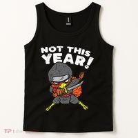 Ninja Turkey Not This Year Thanksgiving Fighter Funny Turkey Tank Top thumb 2