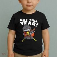 Ninja Turkey Not This Year Thanksgiving Fighter Funny Turkey Toddler T-Shirt thumb 2