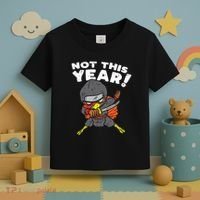 Ninja Turkey Not This Year Thanksgiving Fighter Funny Turkey Toddler T-Shirt thumb 3