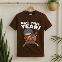 Ninja Turkey Not This Year Thanksgiving Fighter Funny Turkey T-Shirt thumb 2