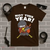 Ninja Turkey Not This Year Thanksgiving Fighter Funny Turkey T-Shirt thumb 5