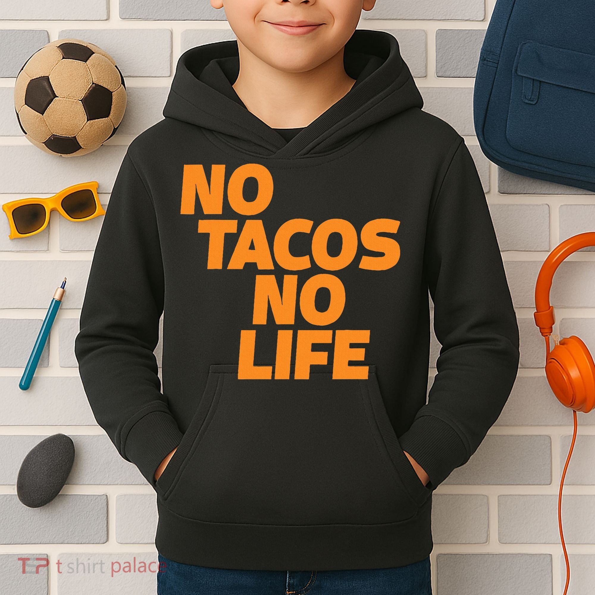 No Tacos No Life Kids Hoodie