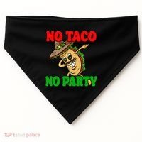 No Taco No Party Fiesta Funny USA-Made Doggie Bandana thumb 0