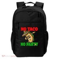 No Taco No Party Fiesta Funny Backpack thumb 0