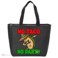 No Taco No Party Fiesta Funny Tote Bag thumb 0