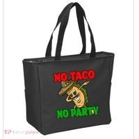No Taco No Party Fiesta Funny Tote Bag thumb 2