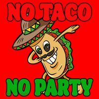 No Taco No Party Fiesta Funny Santa Hat thumb 1