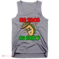 No Taco No Party Fiesta Funny Tank Top thumb 0