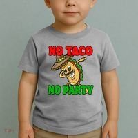 No Taco No Party Fiesta Funny Toddler T-Shirt thumb 2