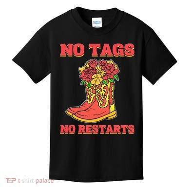 No Tags No Restarts Line Dance Line Dancing Kids T-Shirt