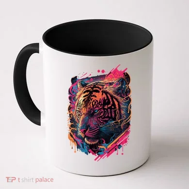 Neon Tiger Coffee Mug