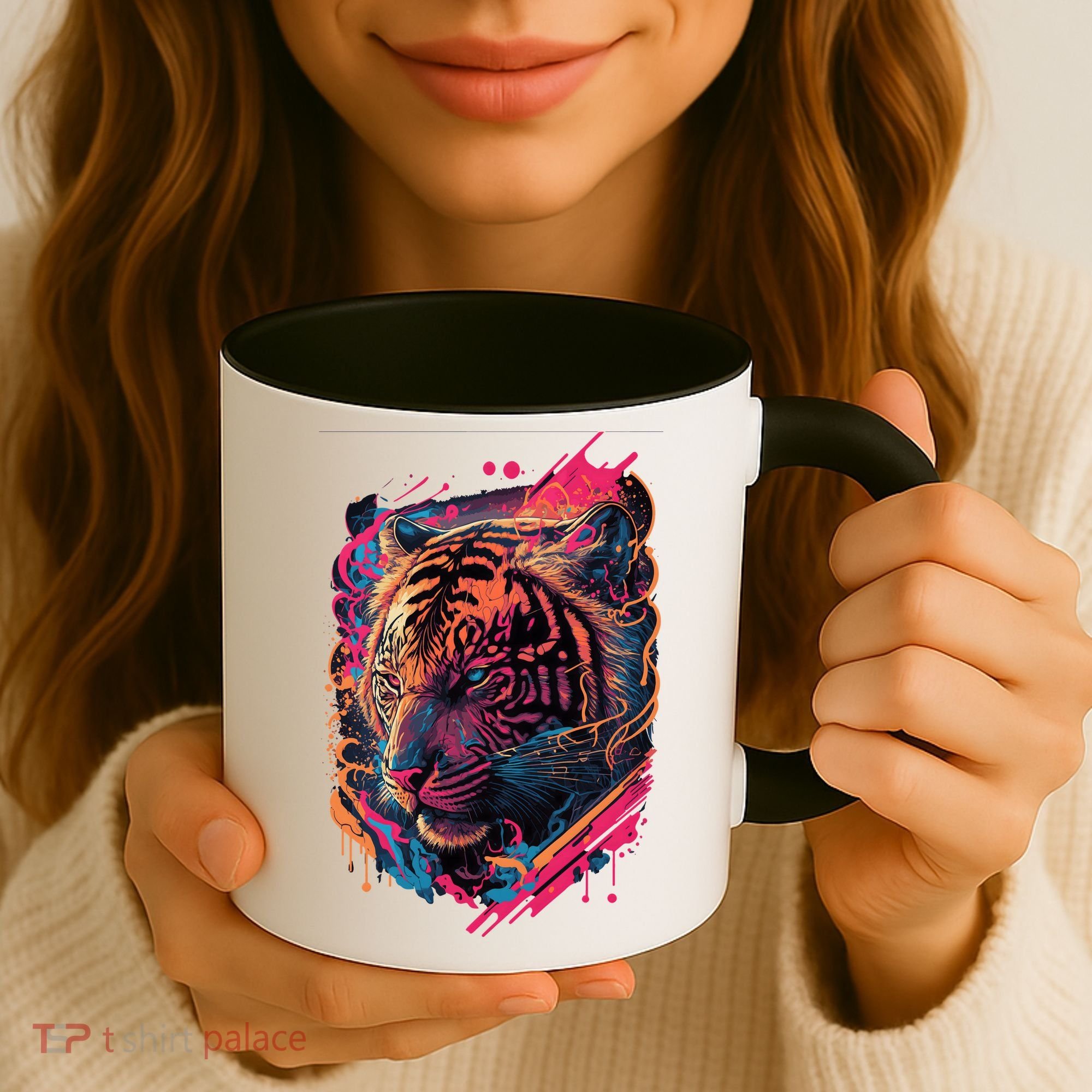 Neon Tiger Coffee Mug