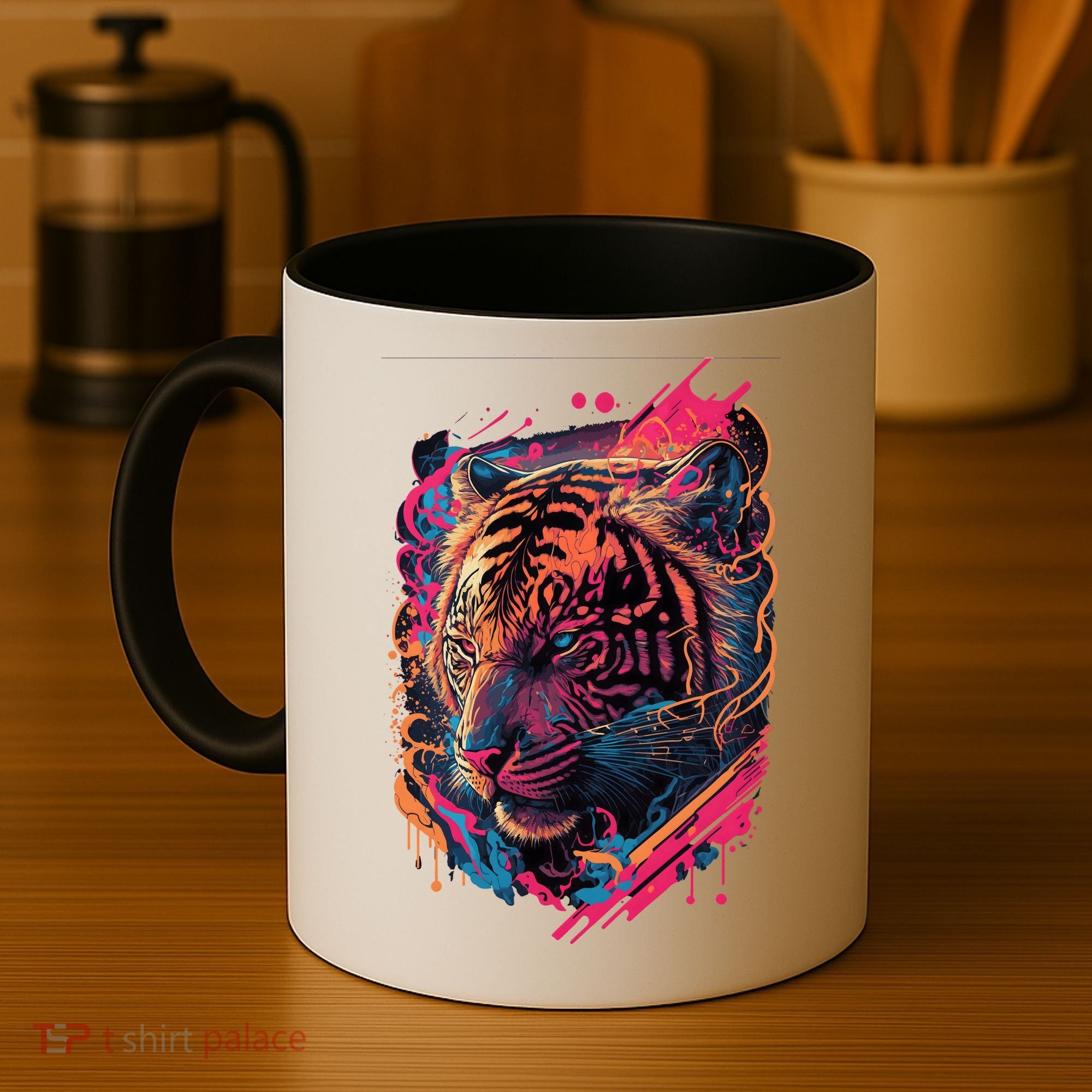 Neon Tiger Coffee Mug