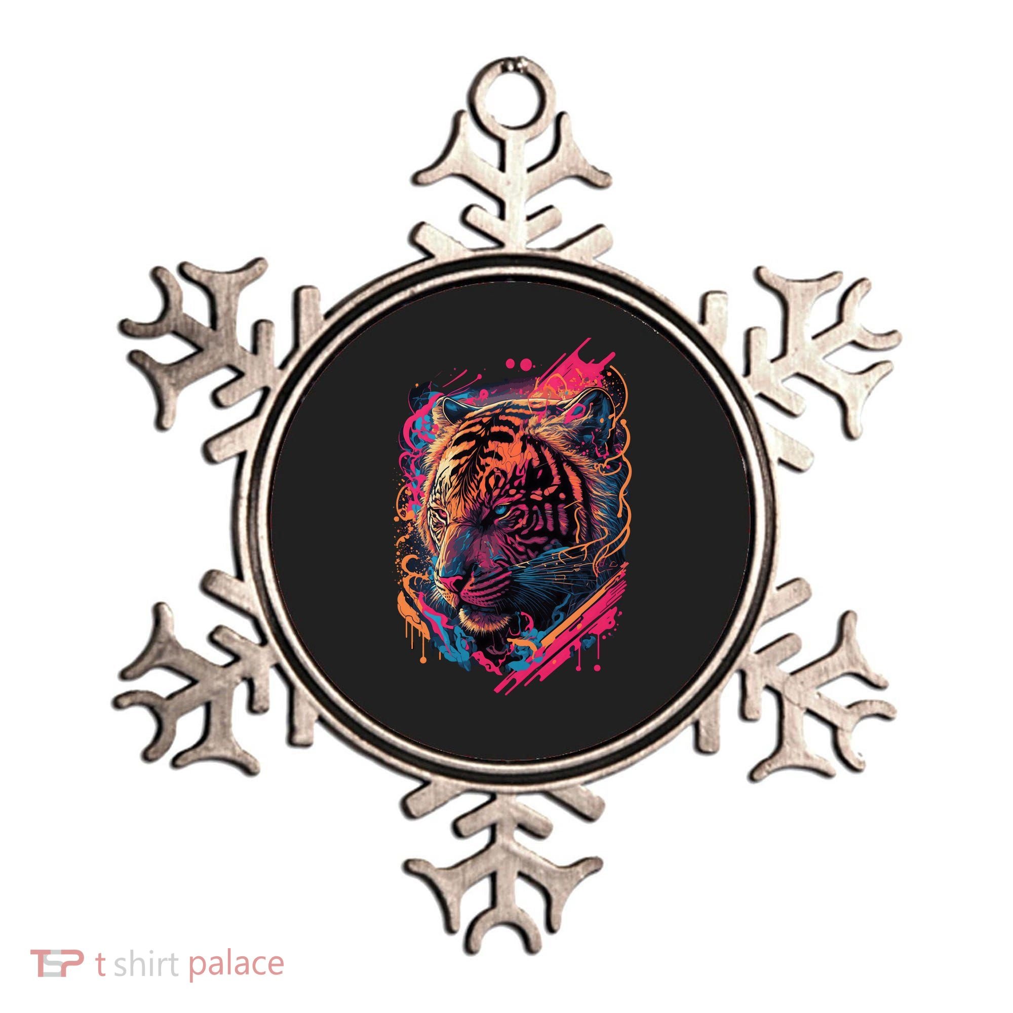 Neon Tiger Ornament