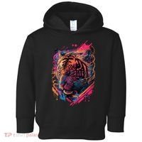 Neon Tiger Toddler Hoodie thumb 0