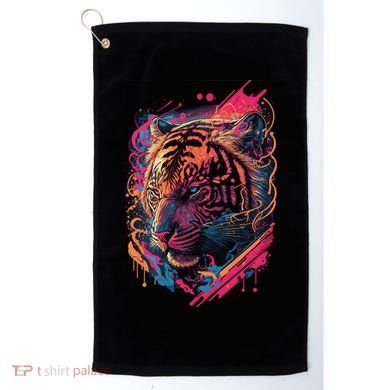 Neon Tiger Golf Towel