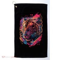 Neon Tiger Golf Towel thumb 0