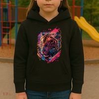 Neon Tiger Kids Hoodie thumb 3