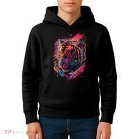 Neon Tiger Kids Hoodie thumb 4