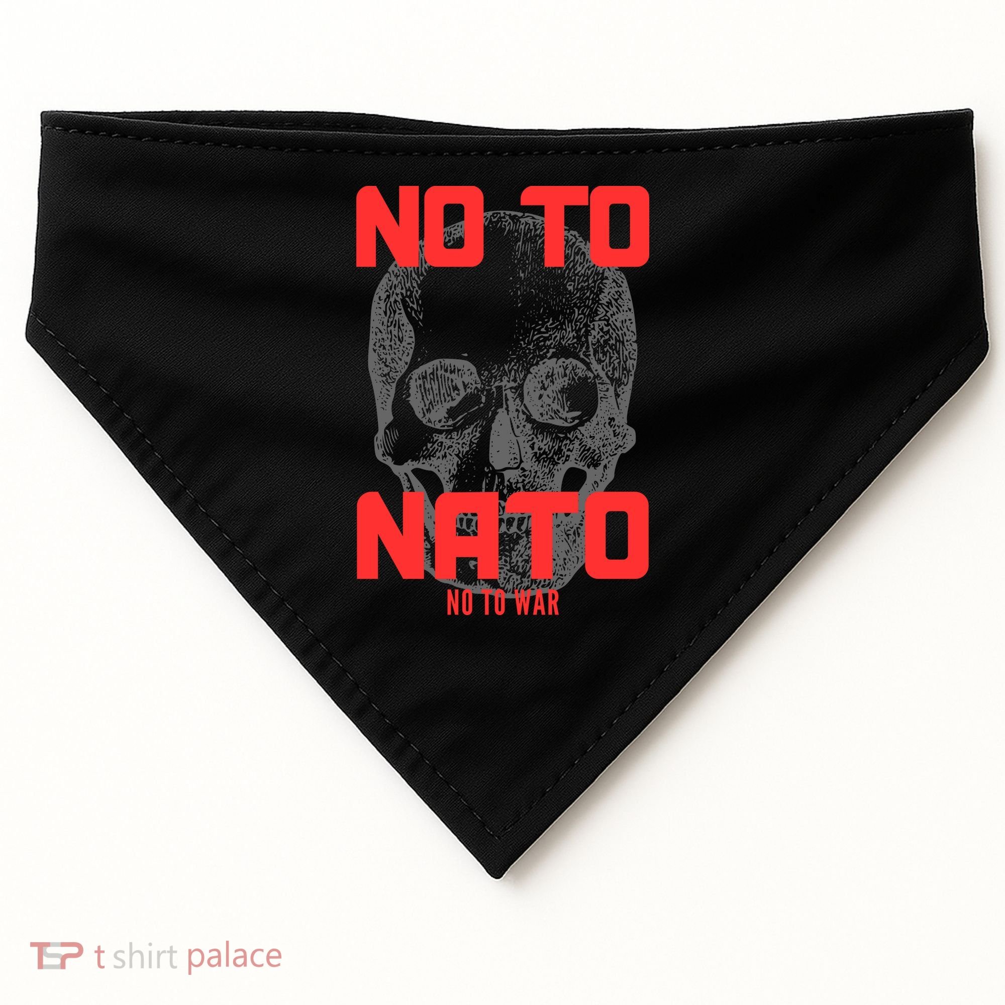 No To NATO Anti War Peace Ukraine USA-Made Doggie Bandana