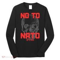 No To NATO Anti War Peace Ukraine Long Sleeve Shirt thumb 0