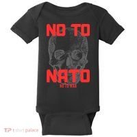 No To NATO Anti War Peace Ukraine Baby Bodysuit thumb 0