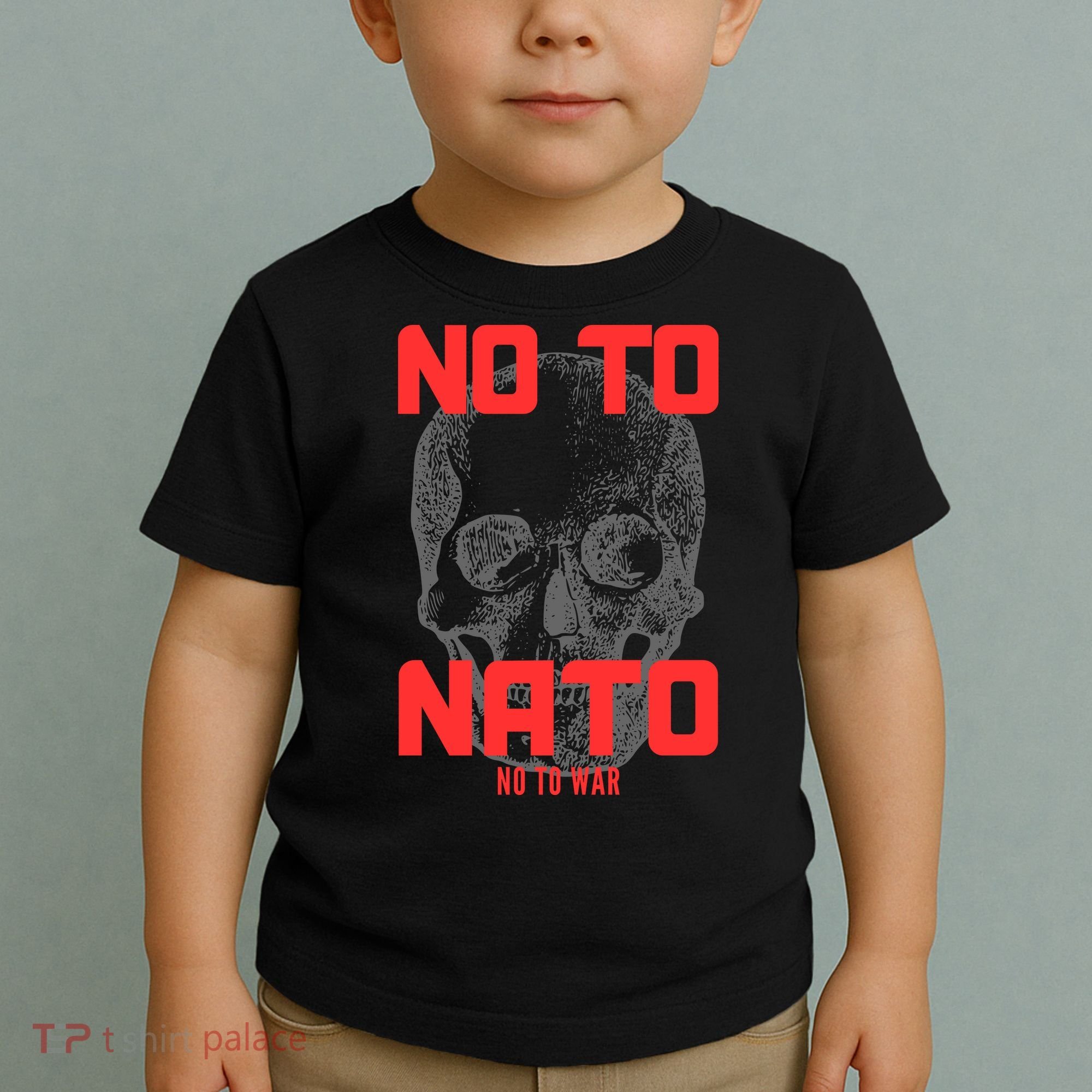 No To NATO Anti War Peace Ukraine Toddler T-Shirt