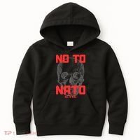 No To NATO Anti War Peace Ukraine Kids Hoodie thumb 0