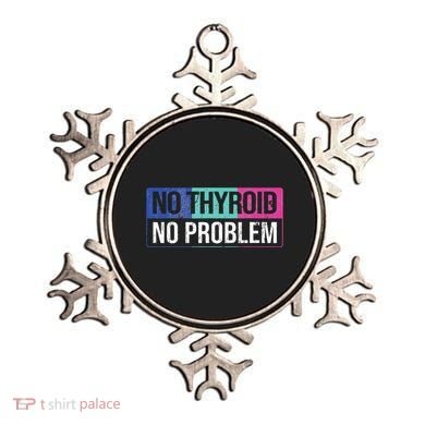 No Thyroid No Problem Thyroid Cancer Awareness Cancer Ribbon Ornament