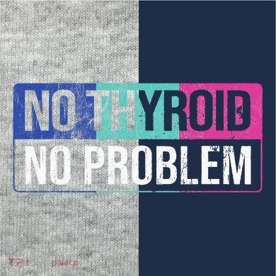 No Thyroid No Problem Thyroid Cancer Awareness Cancer Ribbon Kids Colorblock Raglan Jersey