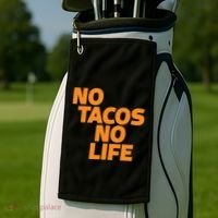No Tacos No Life Golf Towel thumb 2