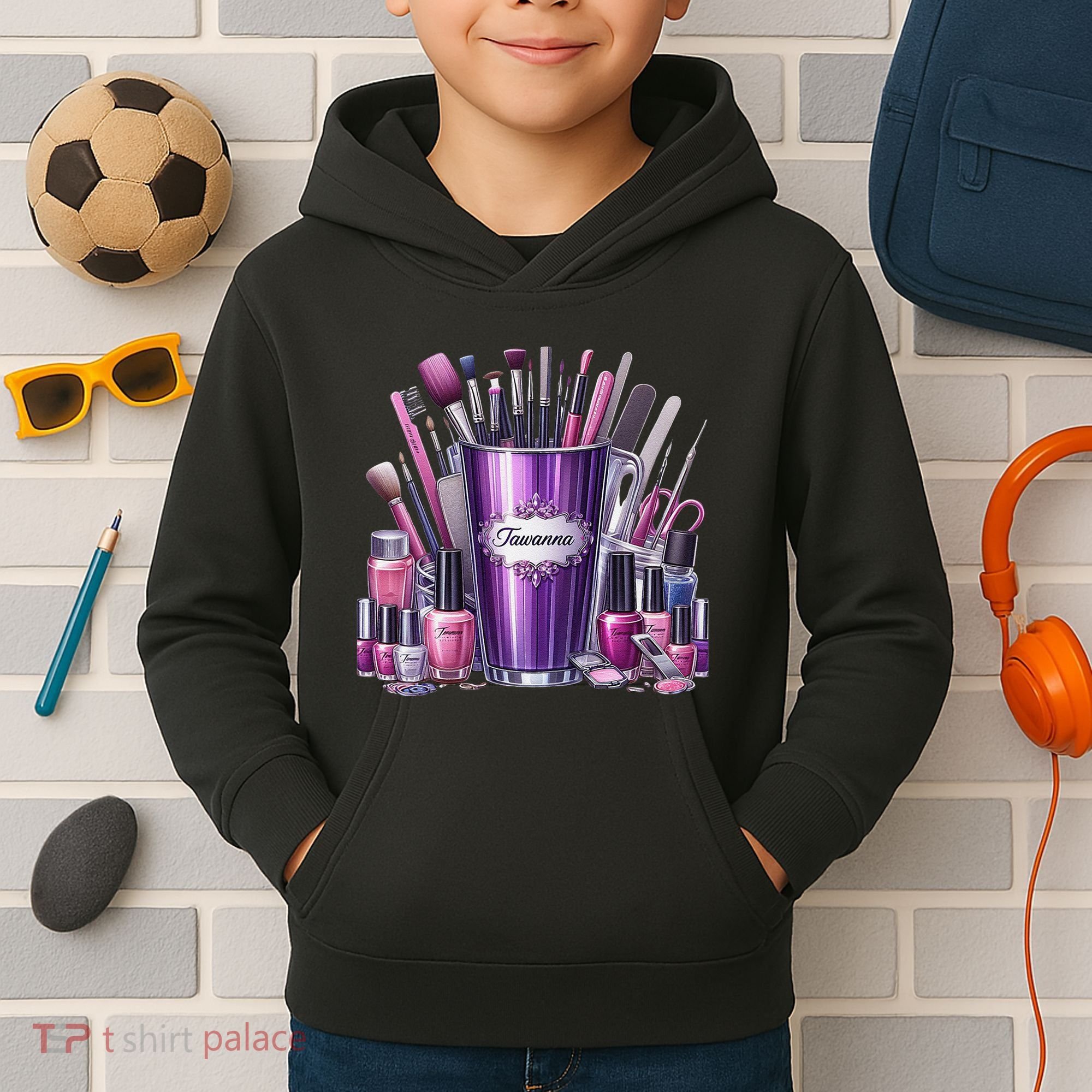 Nail Technician Kids Hoodie