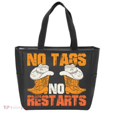 No Tags No Restarts Western T Tote Bag