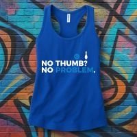 No Thumb No Problem Two Handed Bowling Bowler Meaningful Gift Women's Tank Top thumb 3