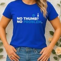 No Thumb No Problem Two Handed Bowling Bowler Meaningful Gift Women's T-Shirt thumb 2