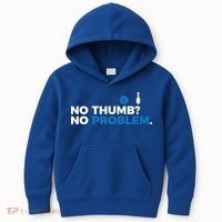 No Thumb No Problem Two Handed Bowling Bowler Meaningful Gift Kids Hoodie thumb 0