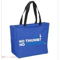 No Thumb No Problem Two Handed Bowling Bowler Meaningful Gift Tote Bag thumb 2