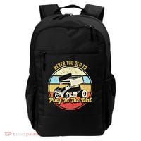 Never Too Old To Play In The Dirt Funny Sprint Car Racing Cute Gift Backpack thumb 0