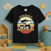 Never Too Old To Play In The Dirt Funny Sprint Car Racing Cute Gift Toddler T-Shirt thumb 3