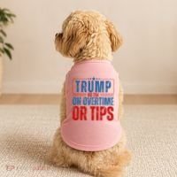 No Tax On Overtime Or Tips Doggie Tank thumb 2