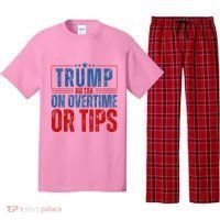 No Tax On Overtime Or Tips Pajama Set thumb 0