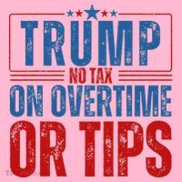 No Tax On Overtime Or Tips Baby Bodysuit thumb 2