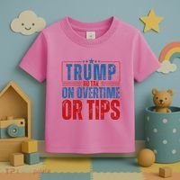 No Tax On Overtime Or Tips Toddler T-Shirt thumb 3