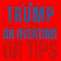 No Tax On Overtime Or Tips Santa Hat thumb 1