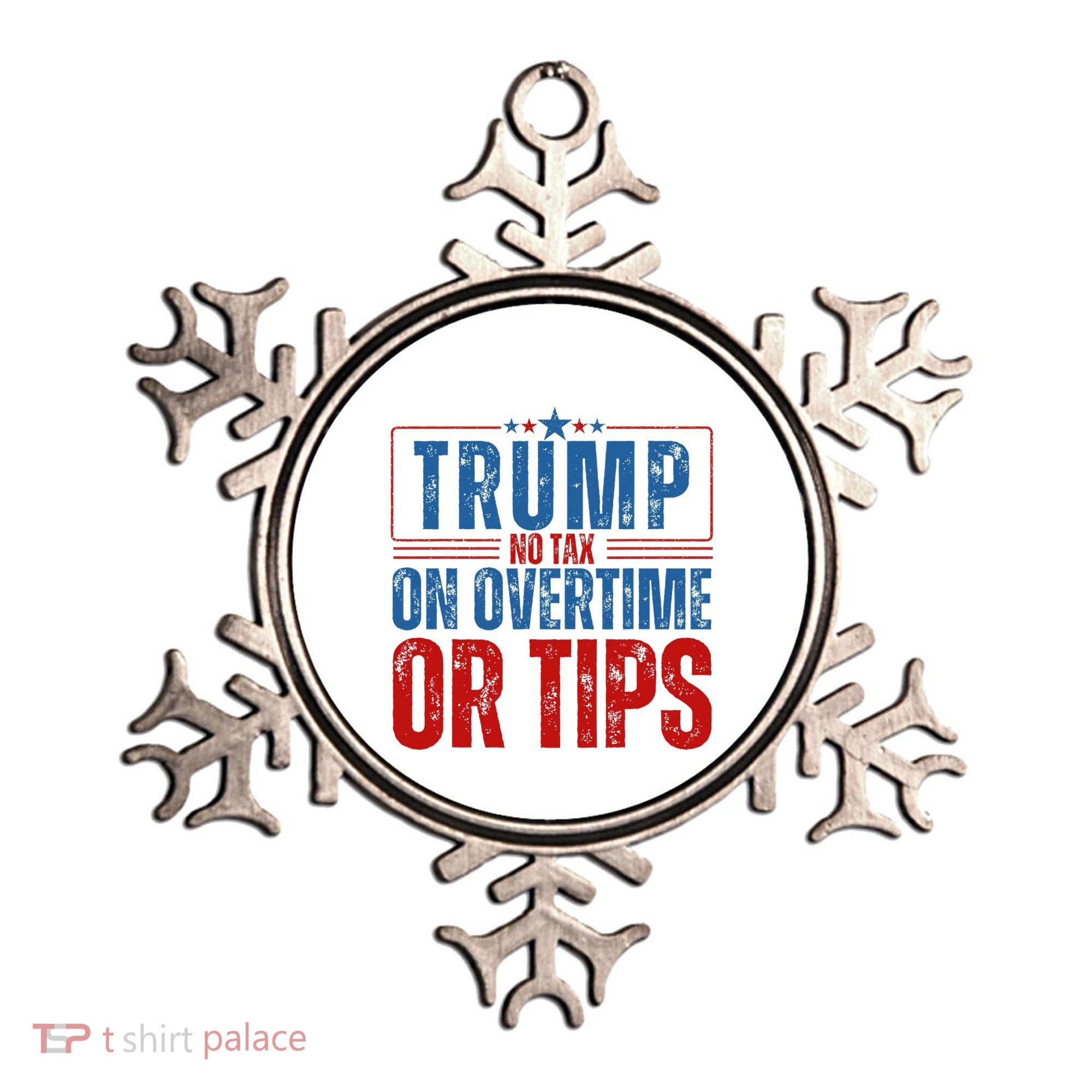 No Tax On Overtime Or Tips Ornament