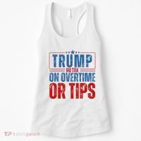 No Tax On Overtime Or Tips Women's Tank Top thumb 0