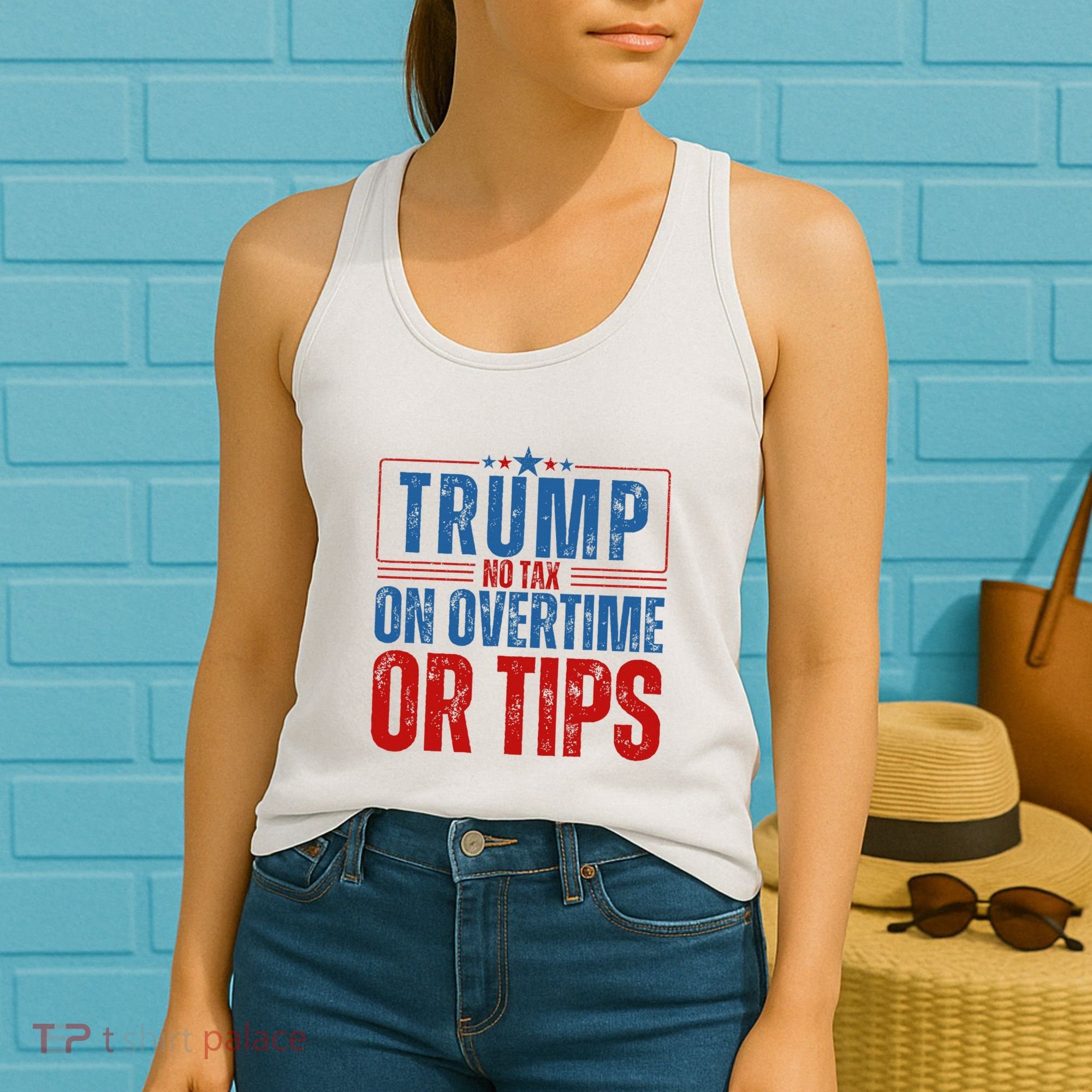 No Tax On Overtime Or Tips Women's Tank Top