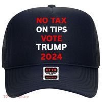 No Tax On Tips Vote Trump 2024 Take America Back Protrump Hat thumb 0