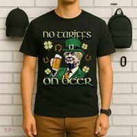 No Tariffs On Beer Funny St Patricks Day Trump T-Shirt thumb 6